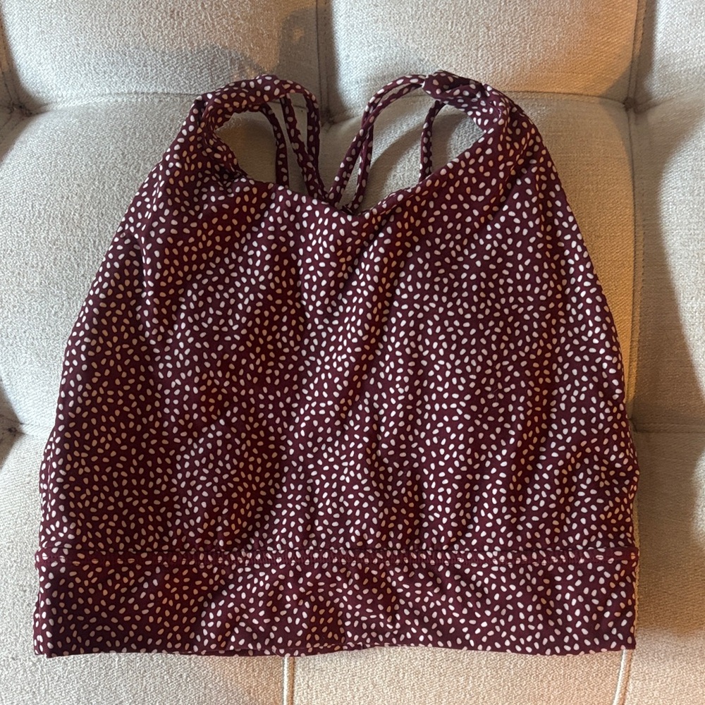 BuffBunny Burgundy Polka Dot Top
